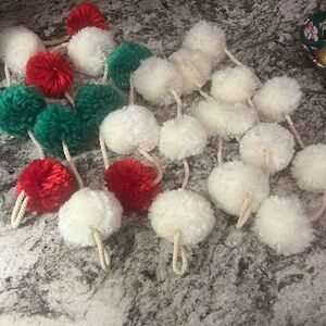 Christmas  Pom Pom Garland